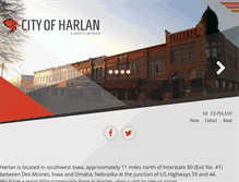 Tablet Screenshot of cityofharlan.com